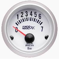 Manometre Pression huile - fond blanc - diametre 52mm Manometre Pression huile - fond blanc - diametre 52mm
