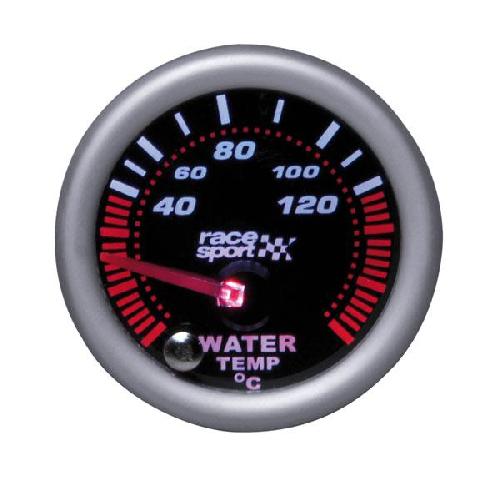 Manometres Manometre temperature eau - Mirror look - Fond noir - Diametre 52mm