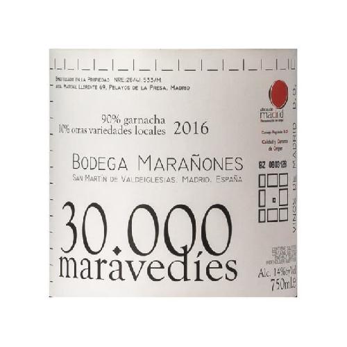 Vin Rouge Marañones 30000 Maravedies DO Madrid - Vin rouge Espagne