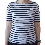 T-shirt Mariniere Femme Manches Courtes Taille 38
