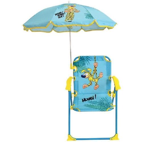 Fauteuil - Chaise Longue - Matelas Gonflable Piscine MARSUPILAMI Chaise pliante avec parasol ± chaise 53 x 39 x 39 cm. parasol o 65 cm pour enfant