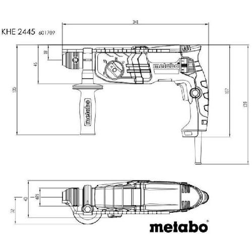 Burineur - Perforateur Marteau perforateur combine Coffret - METABO -