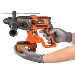 Burineur - Perforateur Marteau perforateur sans fil SDS-Plus 40V 5J BRUSHLESS + 5 accessoires - DUAL POWER POWDP15680