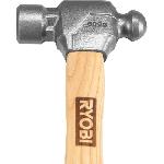 Marteau Marteau rivoir - RYOBI - 500g - Acier trempe - Bois de noyer blanc