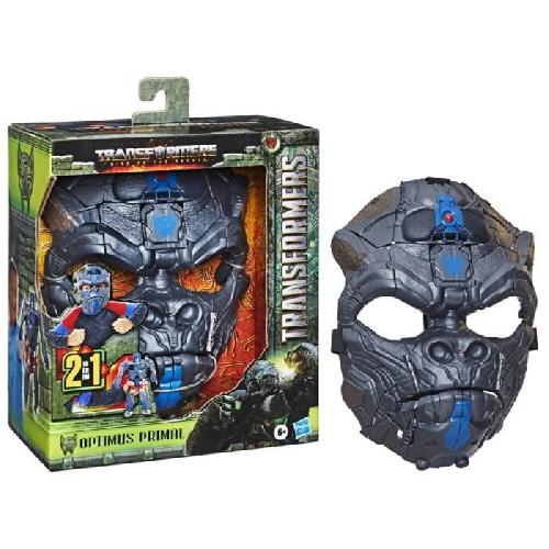 Figurine Miniature - Personnage Miniature Masque convertible Optimus Primal 2 en 1 avec mode figurine de 22.5 cm. a partir de 6 ans. Transformers: Rise of the Beasts