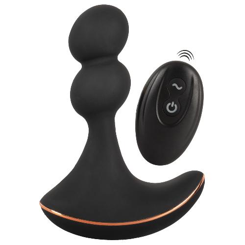 Plugs et godes Anal Masseur de prostate rotatif avec vibration radio-commande