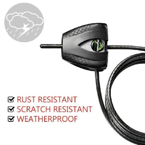 Antivol Master Lock 8417EURDPRO Cable antivol brevete ajustable de 30 cm a 1.8 m