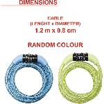 Antivol - Bloque Roue MASTER LOCK Cable Antivol Vélo [1.2 m Câble] [Combinaison] [Extérieur] [Couleur Aléatoire] 8143EURDPROCOL