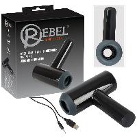 Masturbateurs Masturbateur rechargeable Rebel Va et vient 21.3 cm - D4 cm Noir