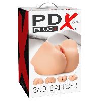 Masturbateurs PDX Plus Torso-Masturbateur 360o Banger clair