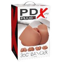 Masturbateurs PDX Plus Torso-Masturbateur 360o Banger foncee