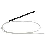 Mat antenne telescopique AM-FM de rechange pour antenne automatique - noir Mat antenne telescopique AM-FM de rechange pour antenne automatique - noir