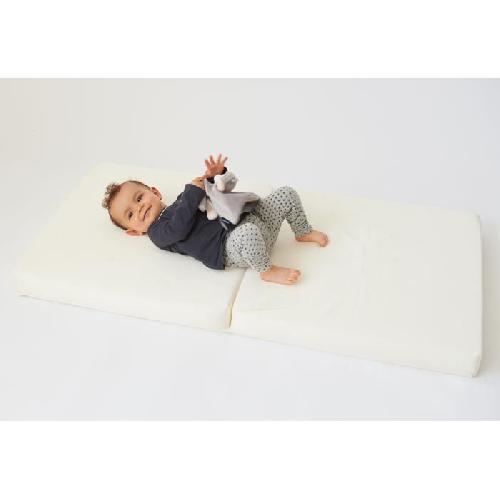 Matelas Bebe Matelas Bébé Pliant 2 Parties 60x120x7cm Essentiel Fabriqué En France - Garantie 5 ans