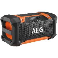 Materiel Chantier AEG - Radio 18V. connexion bluetooth. connexion jusqu'a 30 metres. 30W. prise USB. résistance IP54. sans batt. ni charg. - BRSP18-0