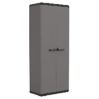 Materiel Chantier Armoire de rangement - KETER - Più - 3 tablettes réglables - Gris / Noir