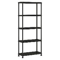 Materiel Chantier Etagere de rangement - KETER - ETAGERE PLUS 75/5 - 5 tablettes - Noir