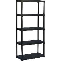 Materiel Chantier Etagere plastique - TOOD - 5 tablettes - Portée 30 kgs par tablette - Dimensions h180x80x39