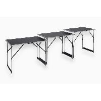 Materiel Chantier Lot de 3 tables a tapisser - MEISTER - Tables multifonctions - En aluminium - Hauteur réglable