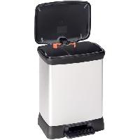 Materiel D'entretien Curver Poubelle duo a pédale Deco 28 L Argenté 240638