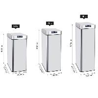 Materiel D'entretien KITCHEN MOVE Poubelle automatique SILVERLAKE - 70L - Inox avec cerclage