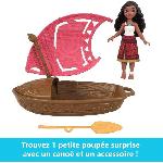 Poupee MATTEL Disney Vaiana 2 Pirogue et ses 3 surprises JBT68