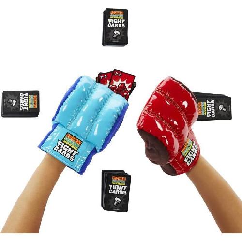 Jeu De Societe - Jeu De Plateau Mattel Games - Fight Cards-Jeu de cartes en équipe avec deux gants de boxe HTW64