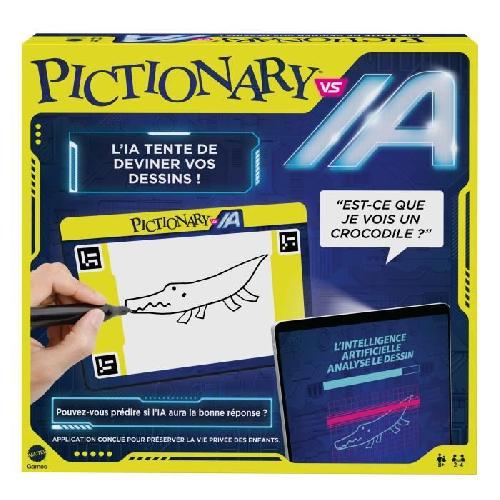 Jeu De Societe - Jeu De Plateau Mattel Games - Pictionary vs IA-Jeu familial utilisant l'intelligence artificielle HYH76