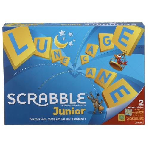 Jeu De Societe - Jeu De Plateau Mattel Games - Scrabble Junior - Jeu de Société - 6 ans et + Y9668