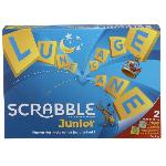 Jeu De Societe - Jeu De Plateau Mattel Games - Scrabble Junior - Jeu de société et de lettres - 2 a 4 joueurs - Des 6 ans