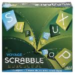 Jeu De Societe - Jeu De Plateau Mattel Games - Scrabble Voyage - Jeu de société et de lettres - 2 a 4 joueurs - Des 10 ans