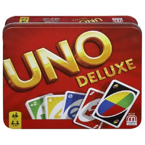 Carte De Jeu - Porte-carte De Jeu -cahier Range-carte De Jeu Mattel Games - Uno Deluxe - Jeu de Cartes Famille - 7 ans et + K0888