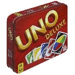 Carte De Jeu - Porte-carte De Jeu -cahier Range-carte De Jeu Mattel Games - Uno Deluxe - Jeu de Cartes Famille - 7 ans et + K0888