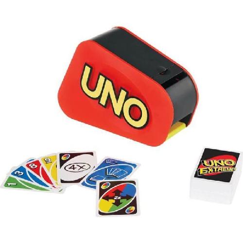 Jeu De Societe - Jeu De Plateau Mattel Games - Uno Extreme - Jeu de Cartes Famille - Des 7 ans GXY75