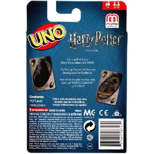 Carte De Jeu - Porte-carte De Jeu -cahier Range-carte De Jeu Mattel Games - UNO Harry Potter - Jeu de Société - 7 ans et + FNC42