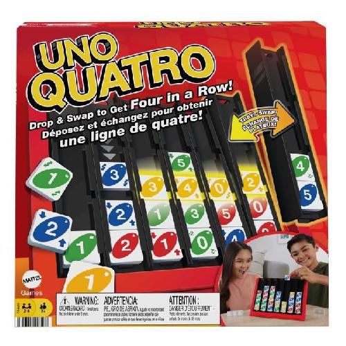 Jeu De Societe - Jeu De Plateau Mattel Games - UNO-Quatro-Jeu pour adulte. soirée en famille et soirée jeux HPF82