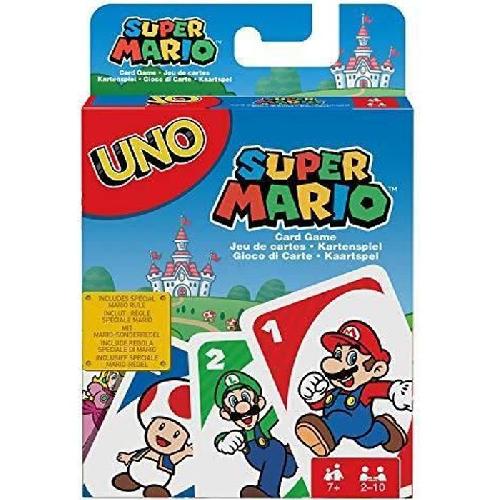 Jeu De Societe - Jeu De Plateau Mattel Games - Uno Super Mario Bros - Jeu de Cartes - Des 7 ans DRD00