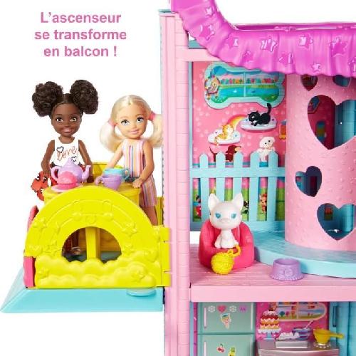 Maison - Accessoire Maison Poupee MATTEL L'incroyable Maison de Chelsea et ses animaux Barbie. 50 cm