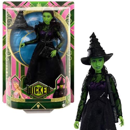 Poupee Mattel-Wicked-Poupée Elphaba avec accessoires et habillages amovibles - Wicked - HXT62