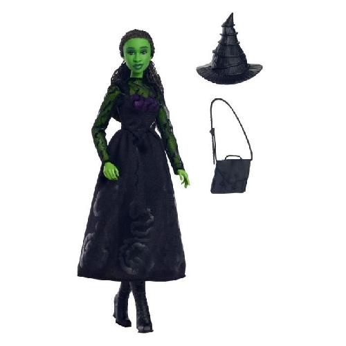 Poupee Mattel-Wicked-Poupée Elphaba avec accessoires et habillages amovibles - Wicked - HXT62