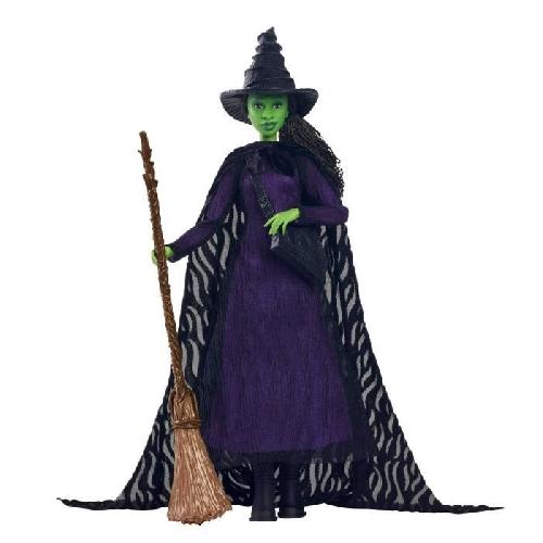 Poupee Mattel-Wicked-Poupée Elphaba avec cheveux tressés et multiples poses - Wicked - HXY38