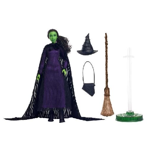 Poupee Mattel-Wicked-Poupée Elphaba avec cheveux tressés et multiples poses - Wicked - HXY38