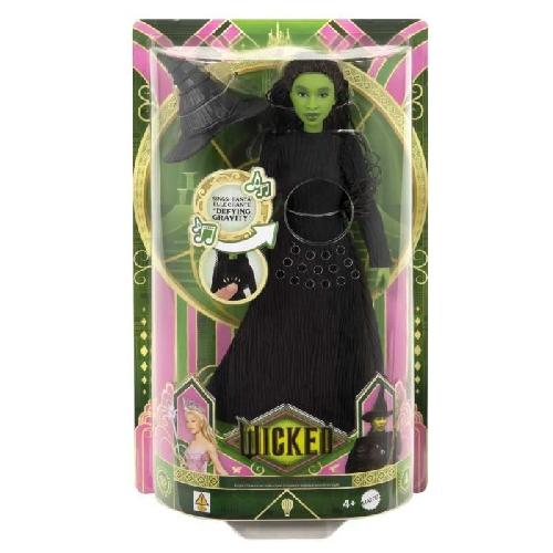 Poupee Mattel-Wicked-Poupée Elphaba chantante avec habillages et accessoires - Wicked - HYM40