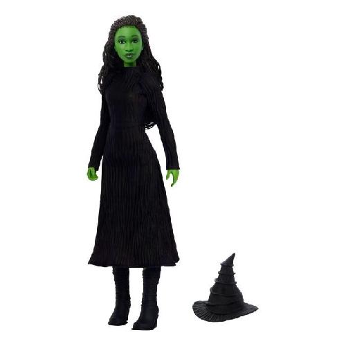 Poupee Mattel-Wicked-Poupée Elphaba chantante avec habillages et accessoires - Wicked - HYM40