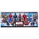 Figurine Miniature - Personnage Miniature Maxi Pack Avengers 7 figurines de 30 cm. 5 accessoires. Marvel Avengers Titan Hero Series