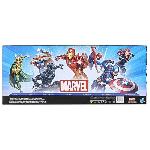 Figurine Miniature - Personnage Miniature Maxi Pack Avengers 7 figurines de 30 cm. 5 accessoires. Marvel Avengers Titan Hero Series