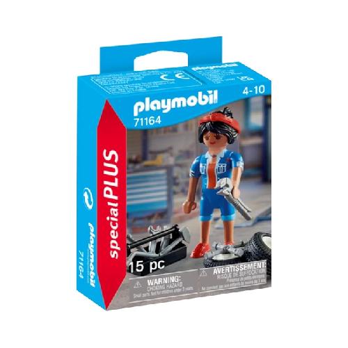 Figurine Miniature - Personnage Miniature Mecanicienne Playmobil