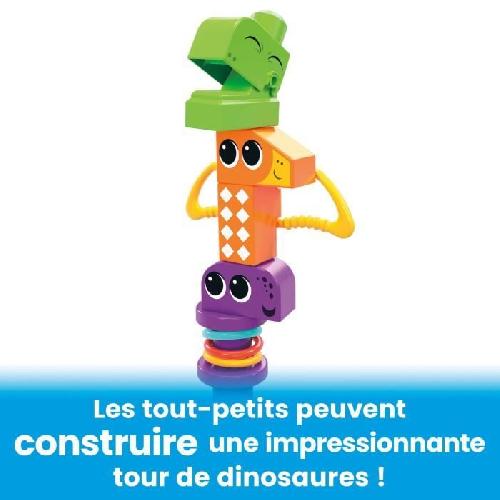 Jeu D'assemblage - Jeu De Construction - Jeu De Manipulation MEGA Bloks - Coffret Dinosaures - Jouet de construction - 1 an et + HKN43