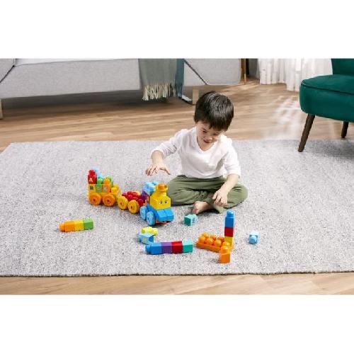 Forme A Trier - Forme A Agencer - Boite A Forme - Pyramide-gigogne MEGA BLOKS - Le train de l'alphabet - jouet de construction pour enfant de 12 mois et plus