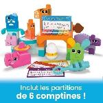 Jeu D'assemblage - Jeu De Construction - Jeu De Manipulation MEGA BLOKS-Les Musiciens de la Ferme-Jouet sensoriel -45 pcs- HPB46