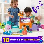 Jeu D'assemblage - Jeu De Construction - Jeu De Manipulation MEGA BLOKS-Les Musiciens de la Ferme-Jouet sensoriel -45 pcs- HPB46